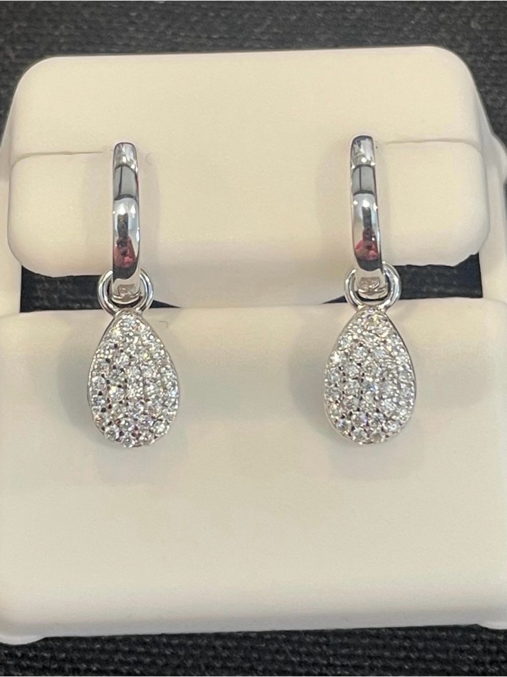 925 silver 1.17ctw Moissanite dangle earrings
